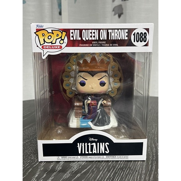 Funko Pop! Deluxe Evil Queen on Throne Disney Villains #1088, Some Box Damage - Picture 1 of 10